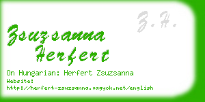 zsuzsanna herfert business card